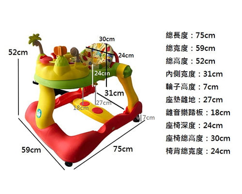 【Creative Baby 創寶貝】糖果版- 多功能音樂折疊式三合一學步車／助步車-租玩具 (6)-DUcuJ.jpg